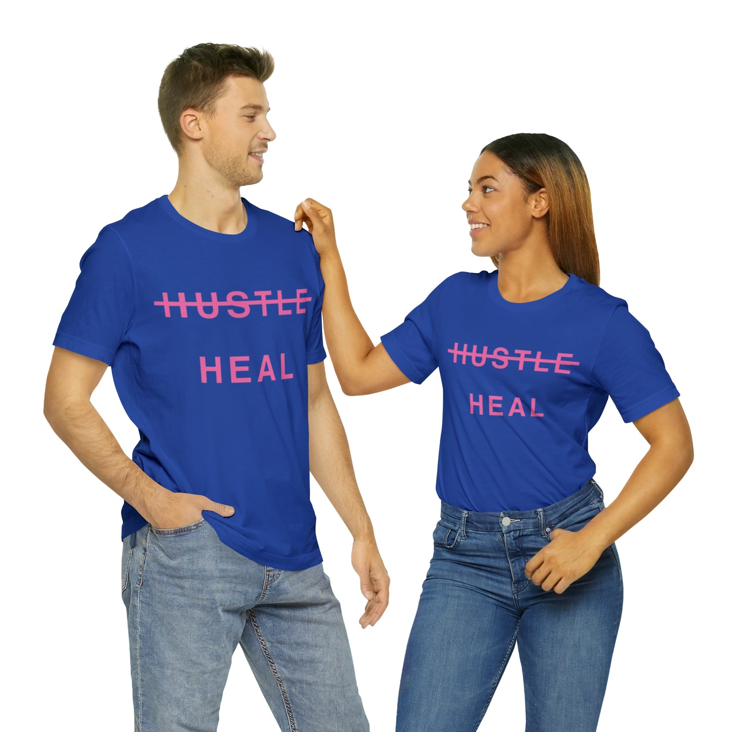 Unisex Jersey Short Sleeve DON’T JUST HUSTLE…HEAL Tee