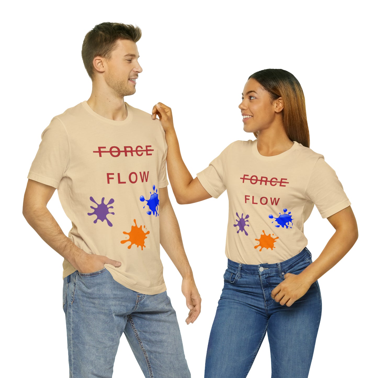 Unisex Jersey Short Sleeve DON’T FORCE…FLOW Tee