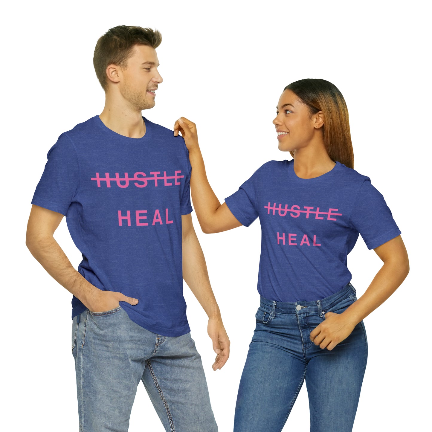 Unisex Jersey Short Sleeve DON’T JUST HUSTLE…HEAL Tee