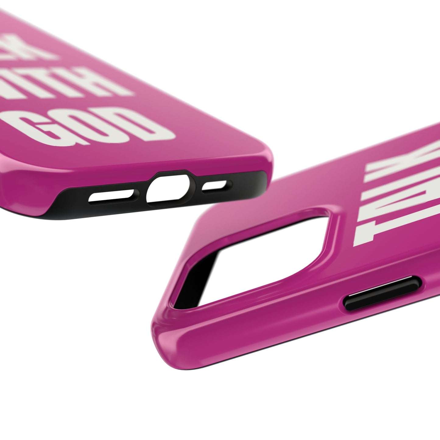 Pink TALK WITH GOD Tough Phone Cases