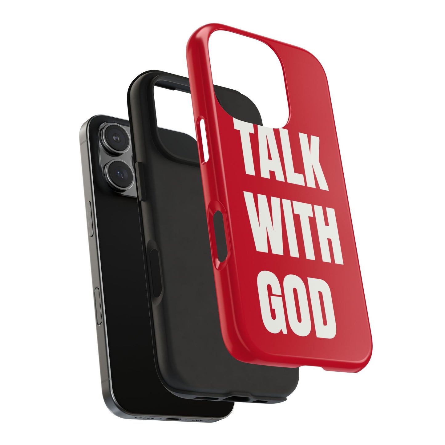 RED TALK WITH GOD Tough Phone Cases