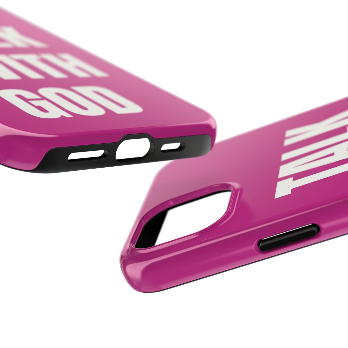 Pink TALK WITH GOD Tough Phone Cases