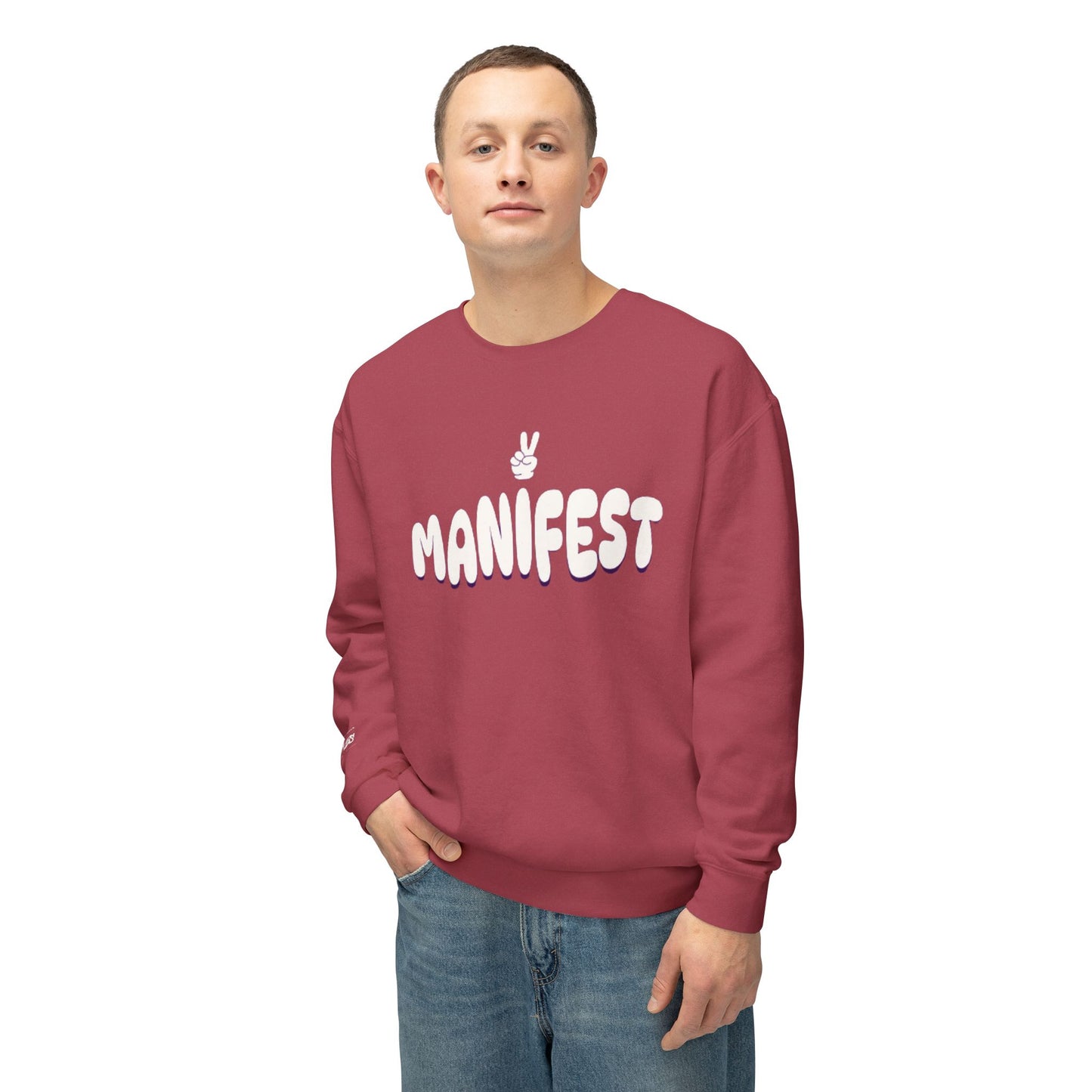 MANIFEST Unisex Lightweight Crewneck Sweatshirt