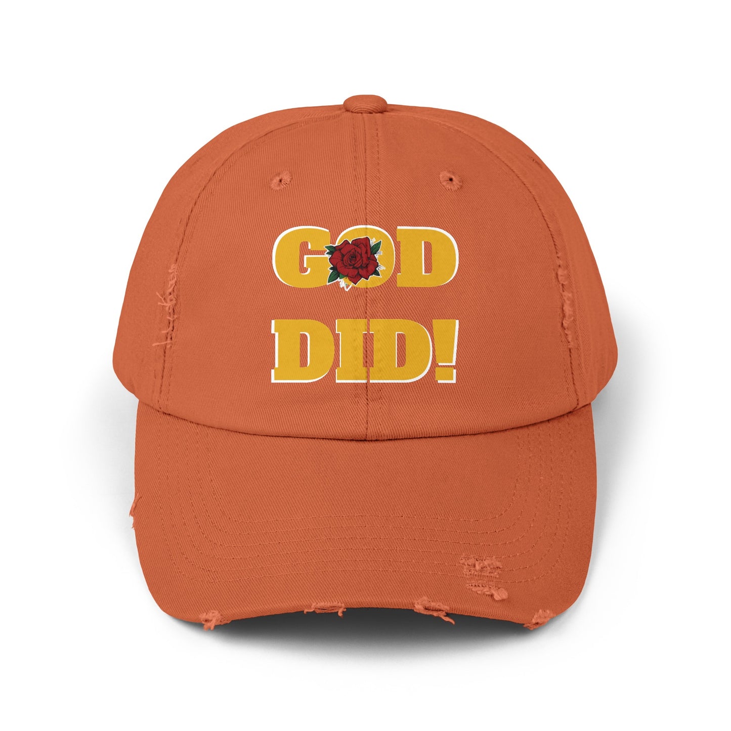 GOD DID Unisex Distressed Cap