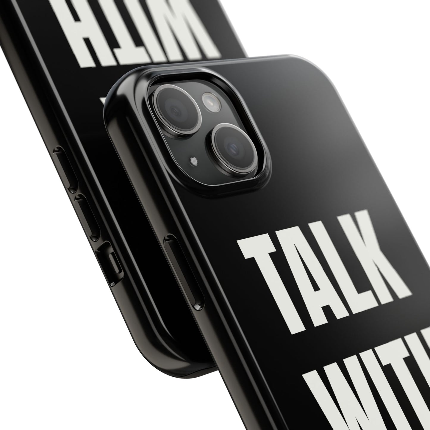 Black TALK WITH GOD Tough Phone Cases