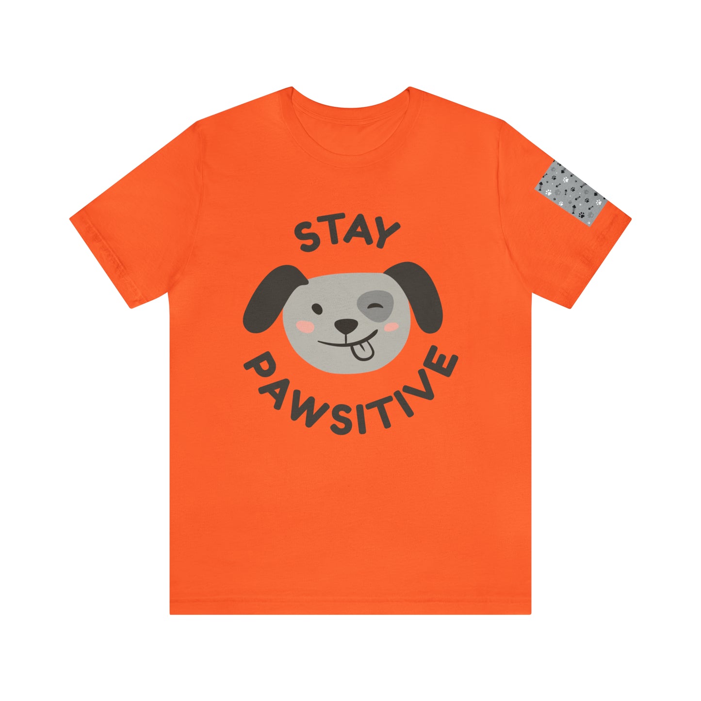 Unisex Jersey STAY PAWSITIVE Short Sleeve Tee