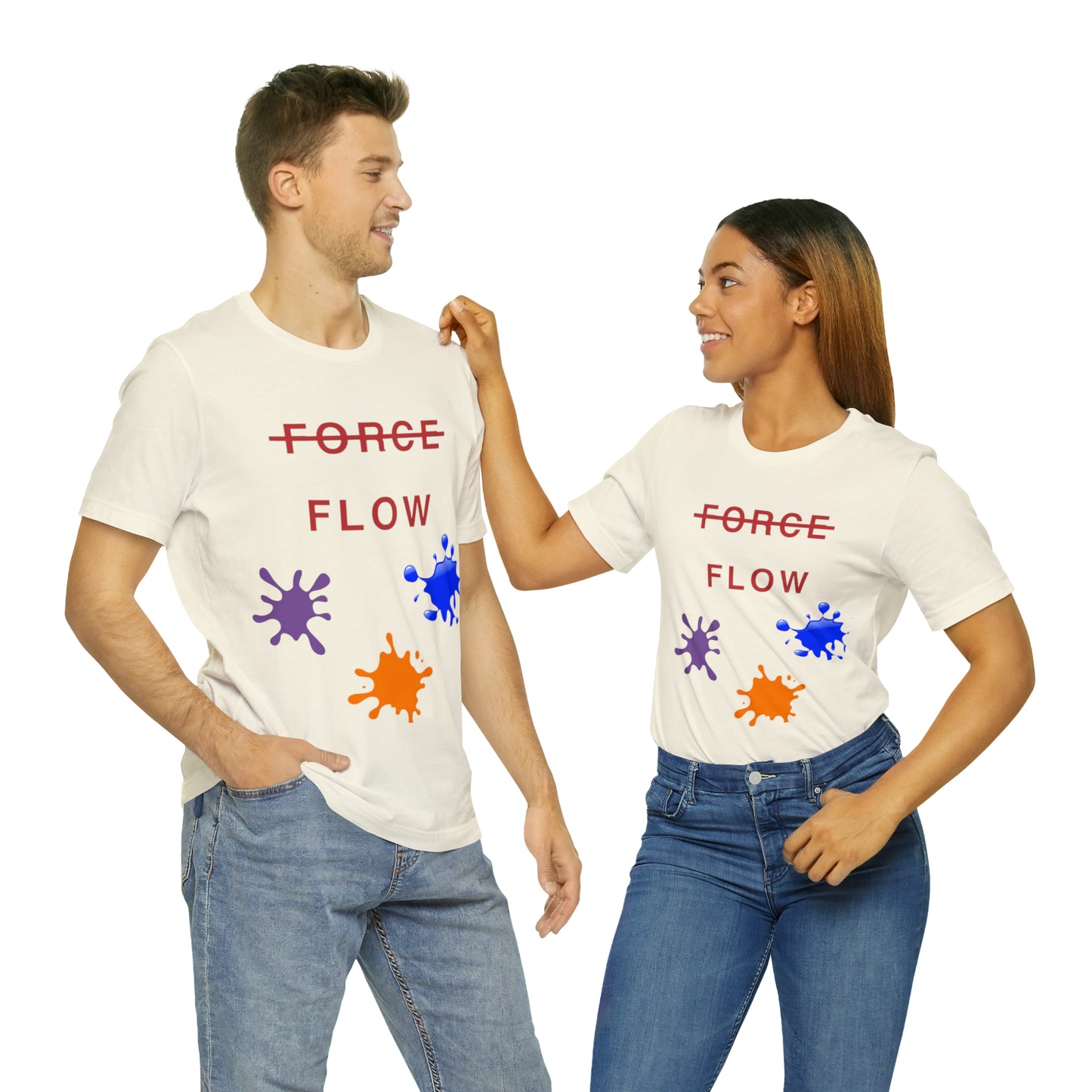 Unisex Jersey Short Sleeve DON’T FORCE…FLOW Tee