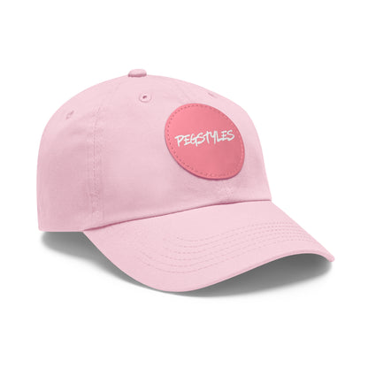 PEGSTYLES ORIGINAL Dad Hat with Leather Patch (Round)