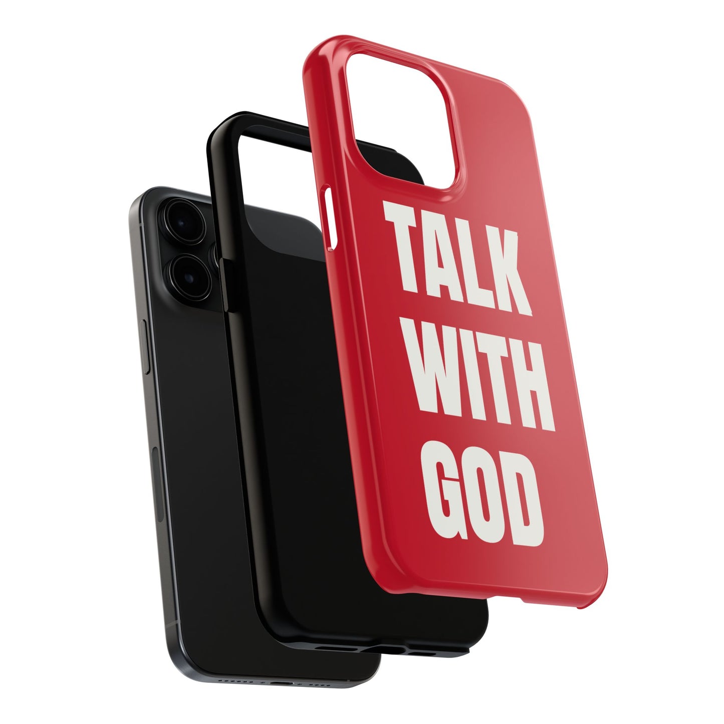 RED TALK WITH GOD Tough Phone Cases