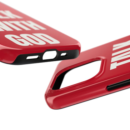 RED TALK WITH GOD Tough Phone Cases
