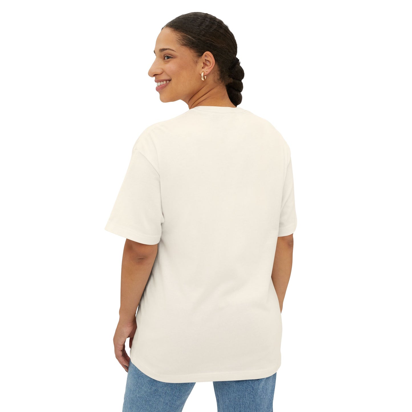 THIS IS MY HAPPY FACE ANIME Unisex Oversized Boxy Tee
