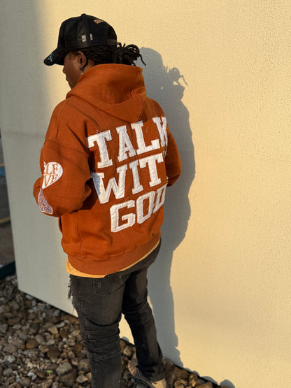 TALK WITH GOD  Autumn Orange HOODIES: LIMITED!!!!