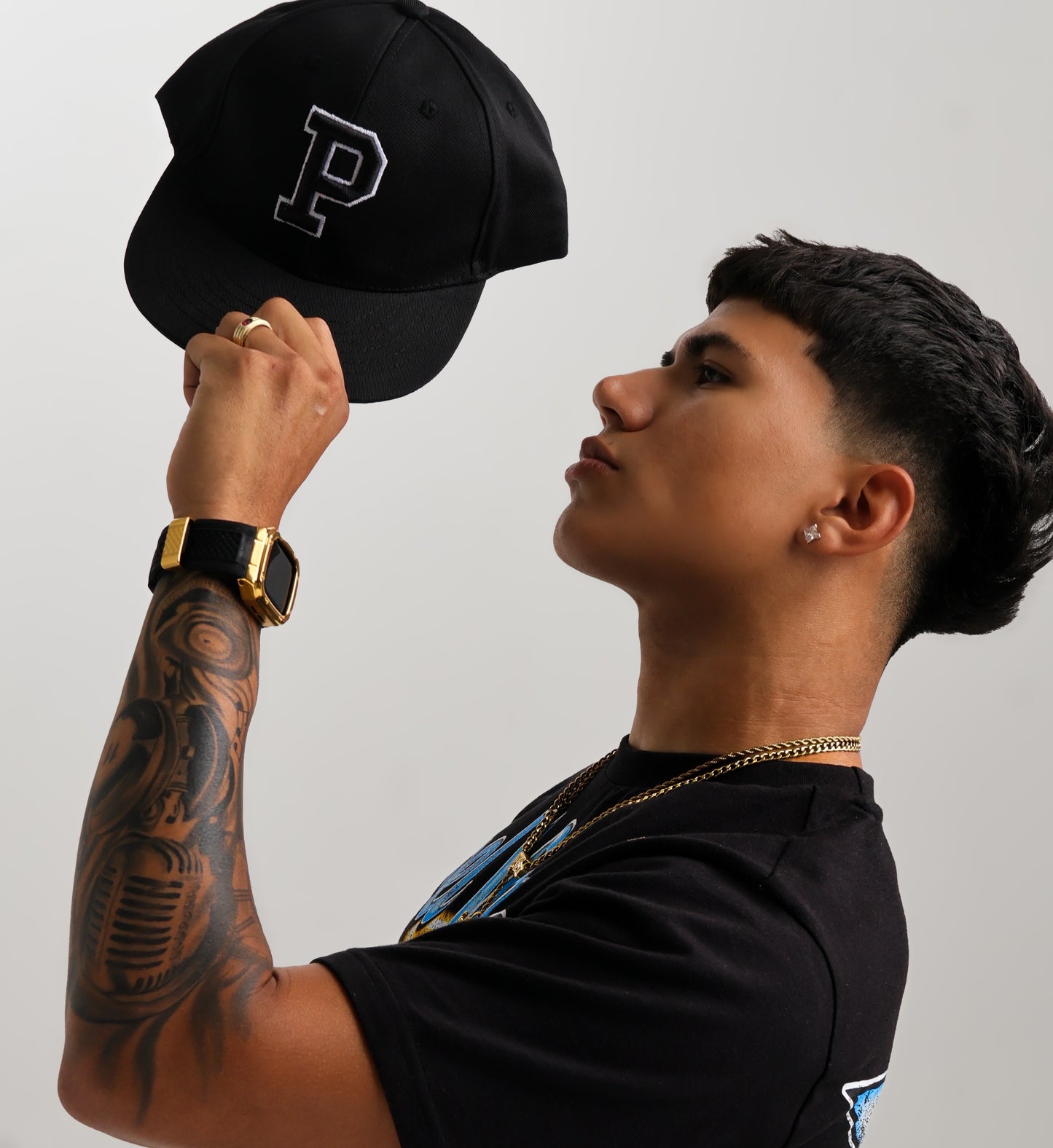 PEGSTYLES Signature P Black Snapback Hat | Unisex Streetwear