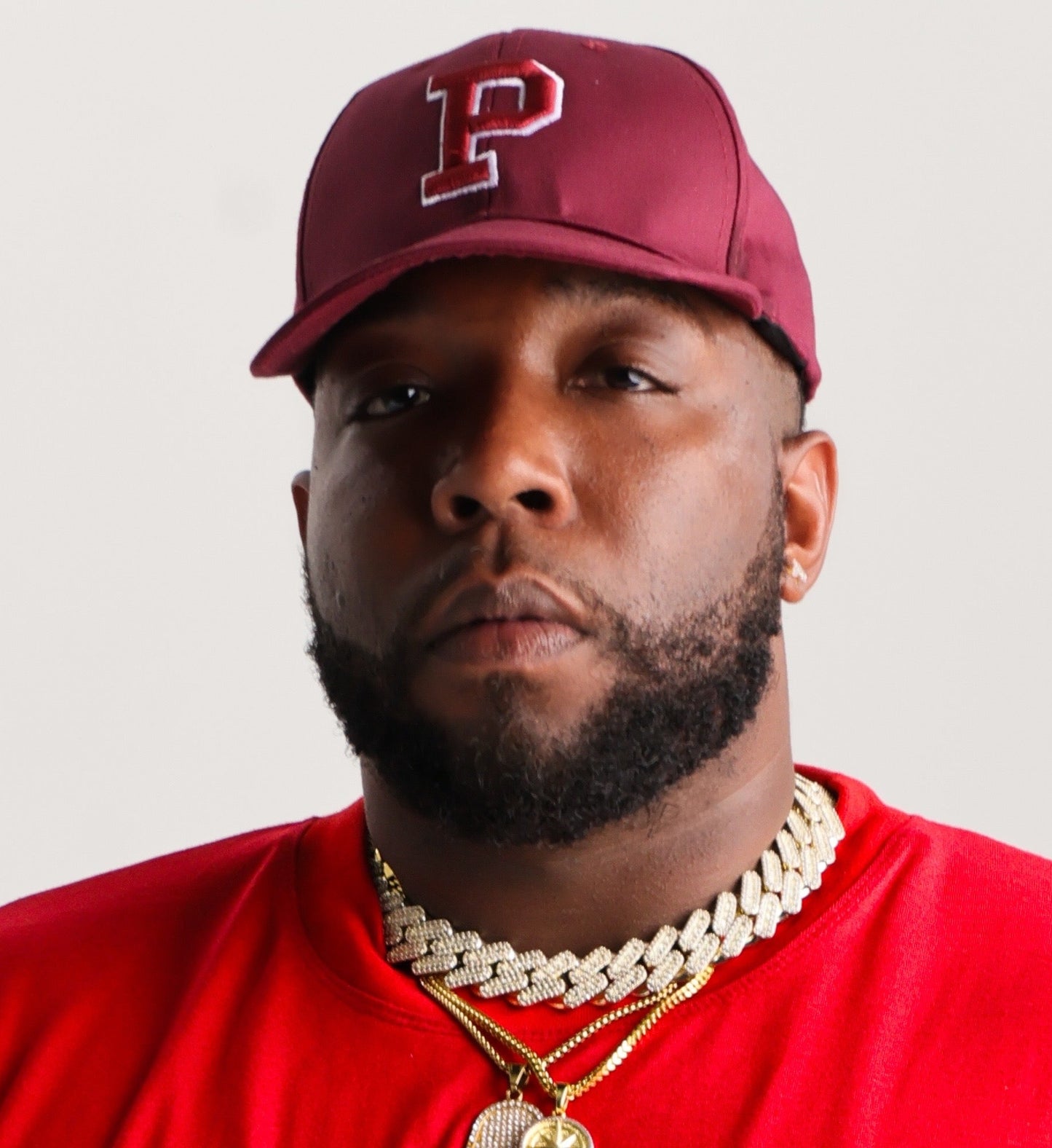 PEGSTYLES Maroon Snapback Hat | Embroidered P Logo Cap