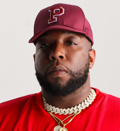 PEGSTYLES Maroon Snapback Hat | Embroidered P Logo Cap