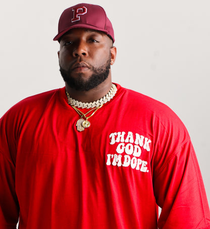 PEGSTYLES Maroon Snapback Hat | Embroidered P Logo Cap