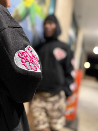 TALK WITH GOD CREWNECK (PINK & BLACK)