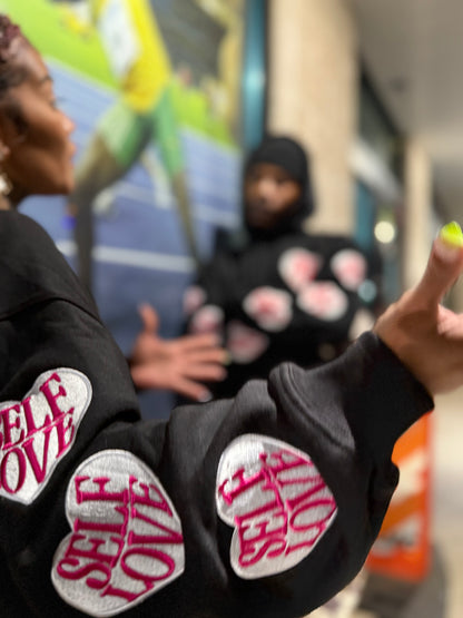 TALK WITH GOD CREWNECK (PINK & BLACK)