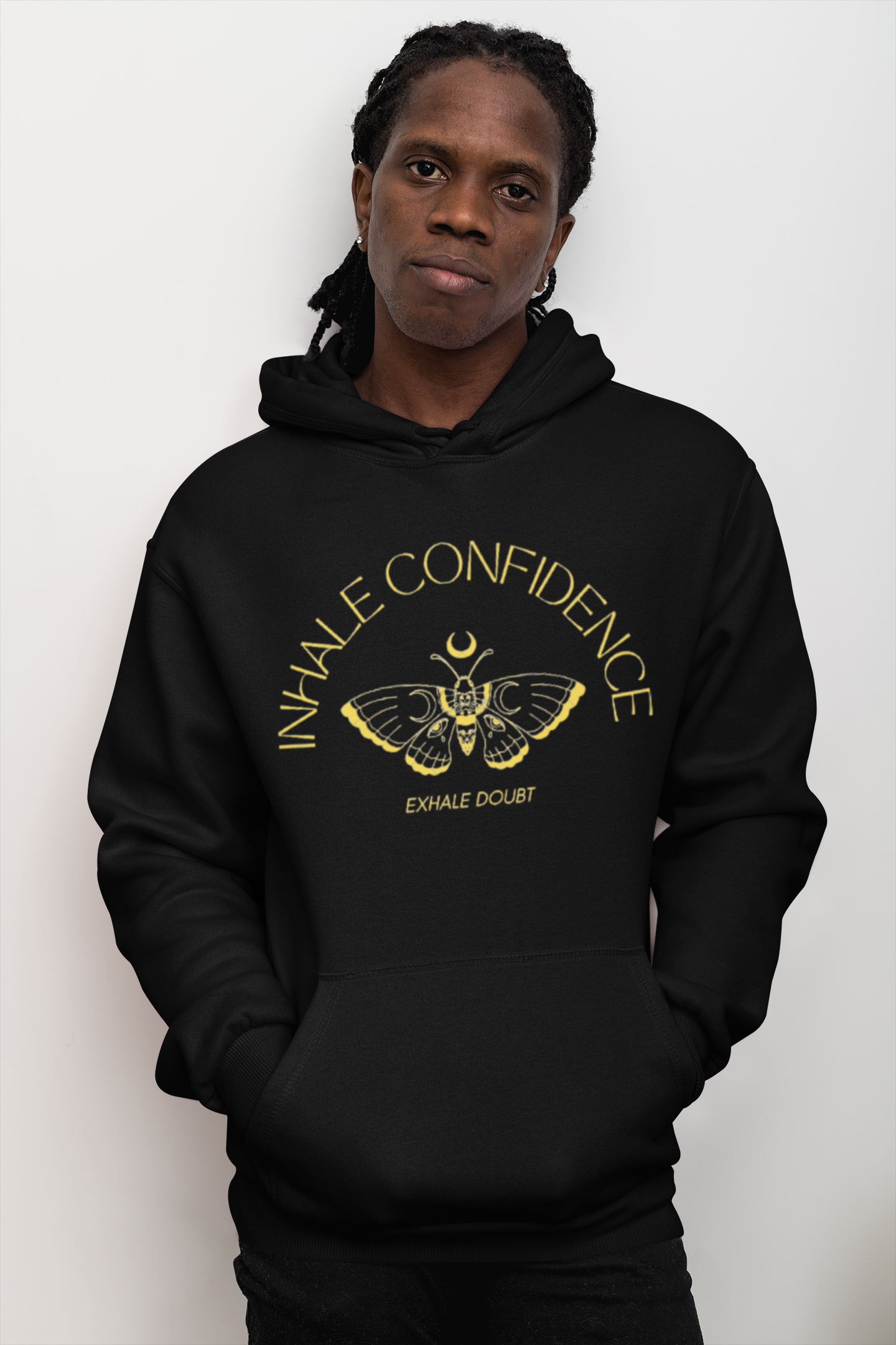 INHALE CONFIDENCE EXHALE DOUBT PULLOVER HOODIE