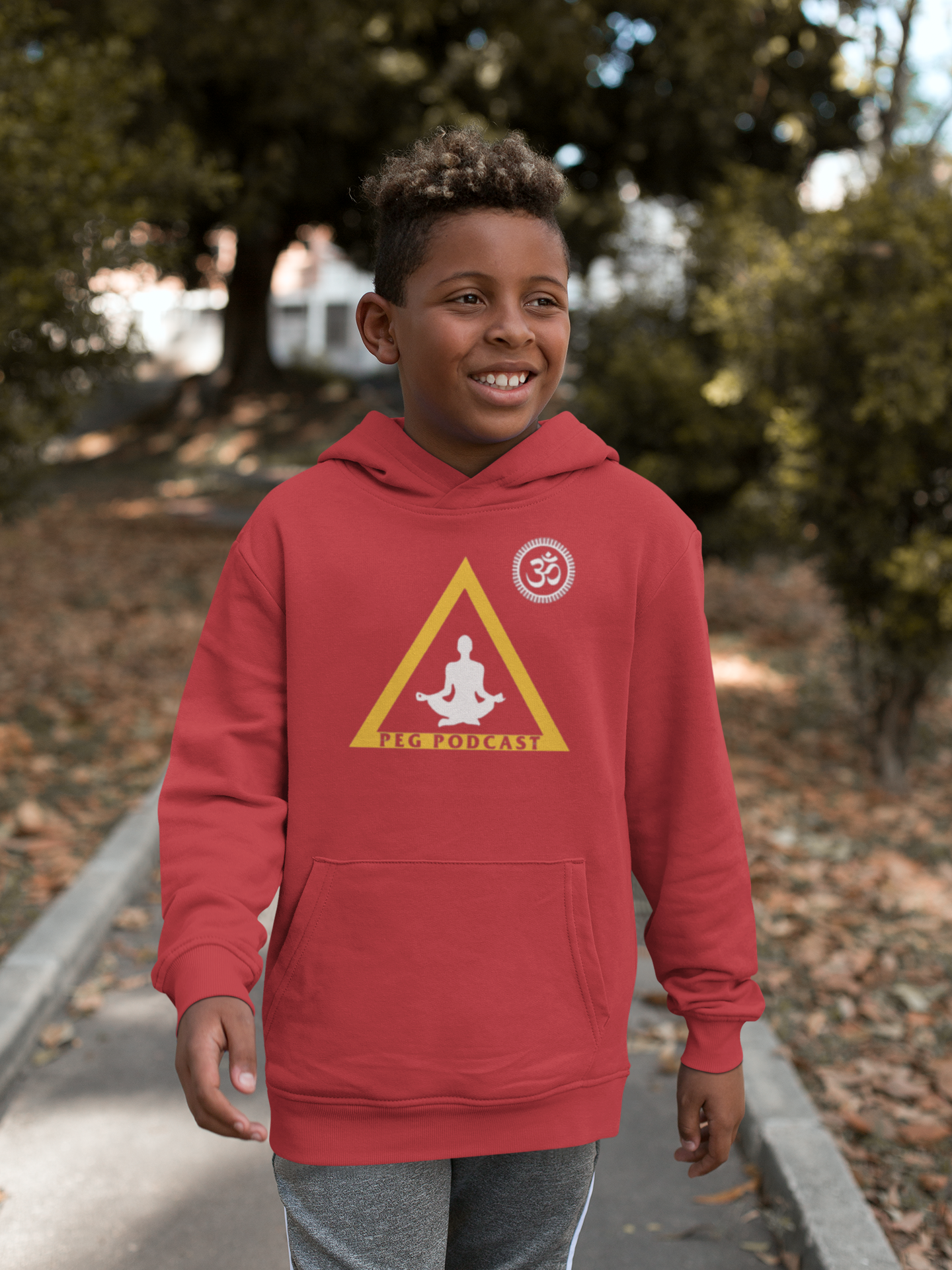 Youth Heavy Blend P.E.G Podcast Hooded Sweatshirt