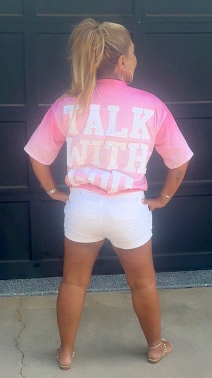 TALK WITH GOD PINK Box Tees