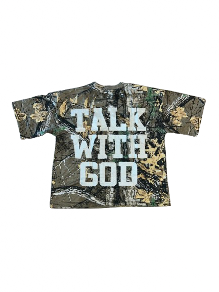 PEGSTYLES TALK WITH GOD Tees | LIGHT WOODLAND CAMO
