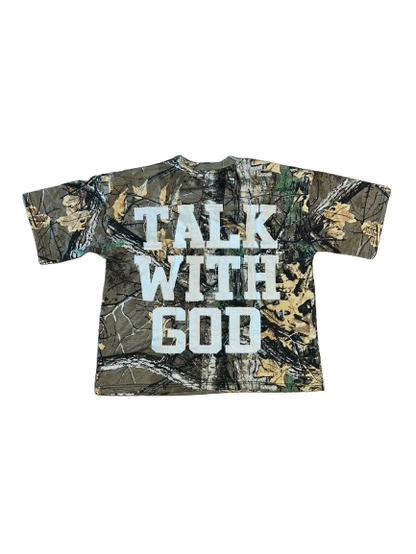 PEGSTYLES TALK WITH GOD Tees | LIGHT WOODLAND CAMO