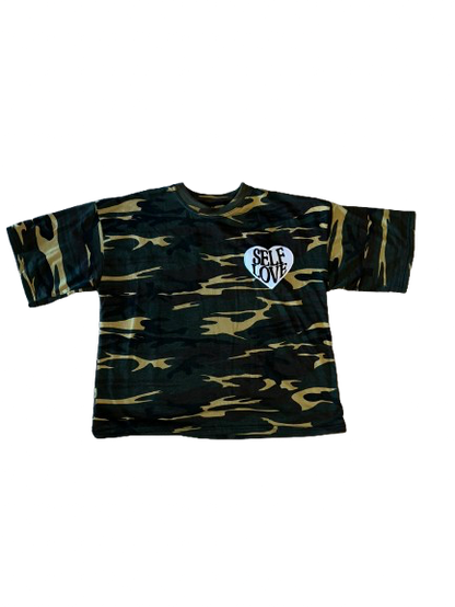 TALK WITH GOD | ARMY GREEN CAMO | Box Tee