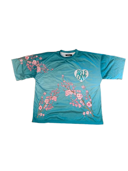 TALK WITH GOD | TEAL CHEERY BLOSSOM | Box Tee
