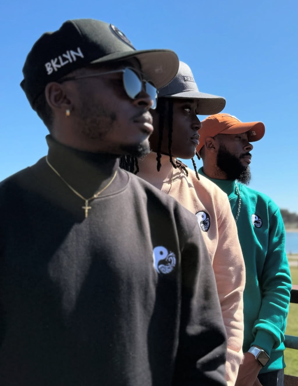 Lord Jordvn X PEGSTYLES YING YANG WATERS TURTLENECK SWEATERS