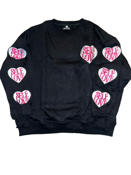 TALK WITH GOD CREWNECK (PINK & BLACK)