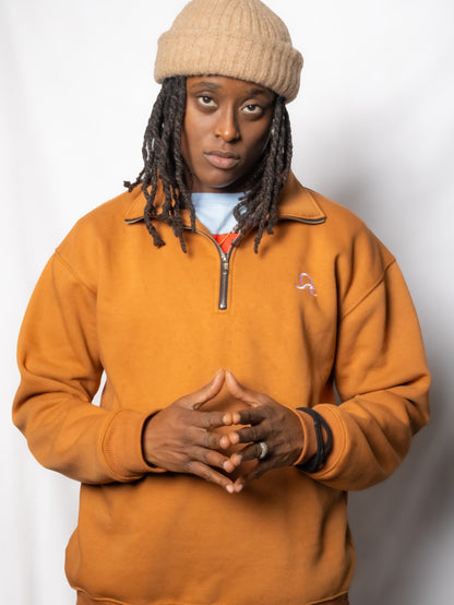 WATERS AUTUMN BROWN QUARTER ZIP