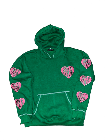 TALK WITH GOD Green & Pink Hoodie| Bold Faith | PEGSTYLES