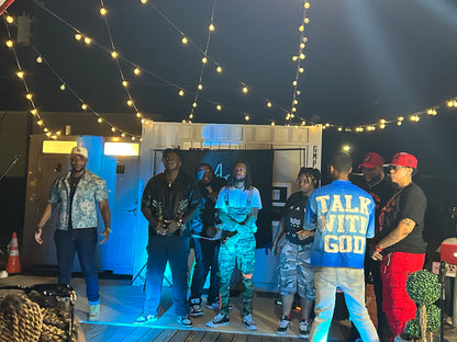 TALK WITH GOD BLUE Box Tee