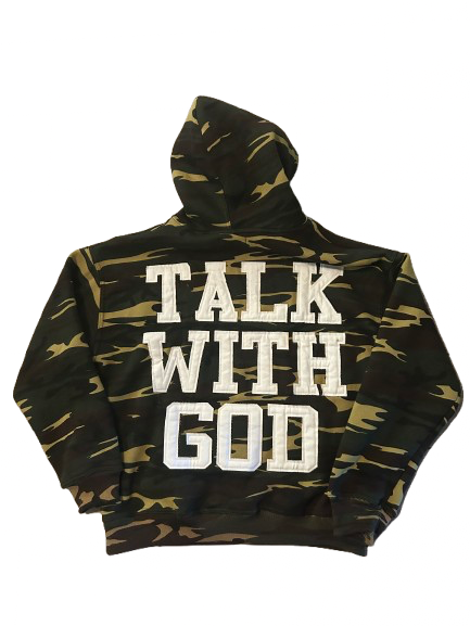 TALK WITH GOD ARMY GREEN Hoodie