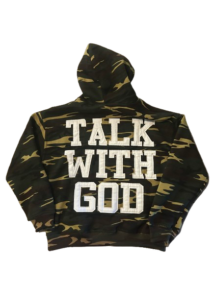 TALK WITH GOD ARMY GREEN Hoodie