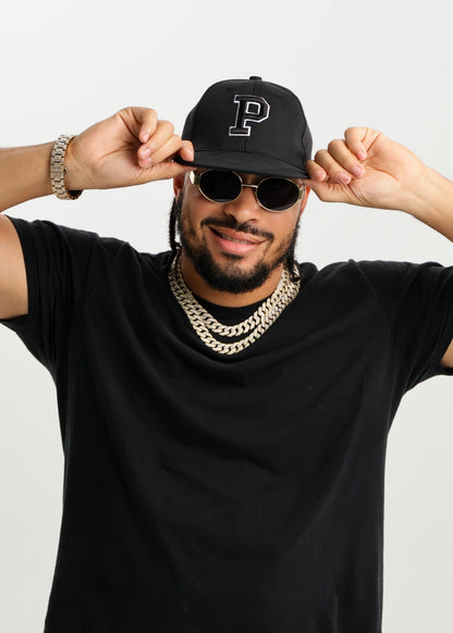 PEGSTYLES Signature P Black Snapback Hat | Unisex Streetwear