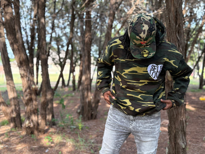 TALK WITH GOD ARMY GREEN Hoodie