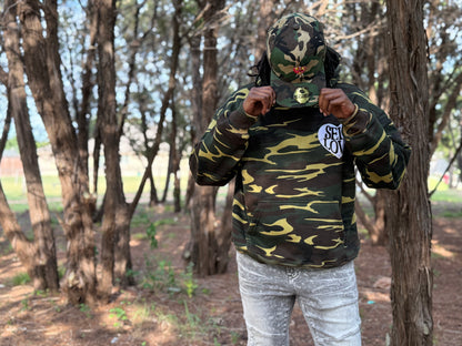 TALK WITH GOD ARMY GREEN Hoodie