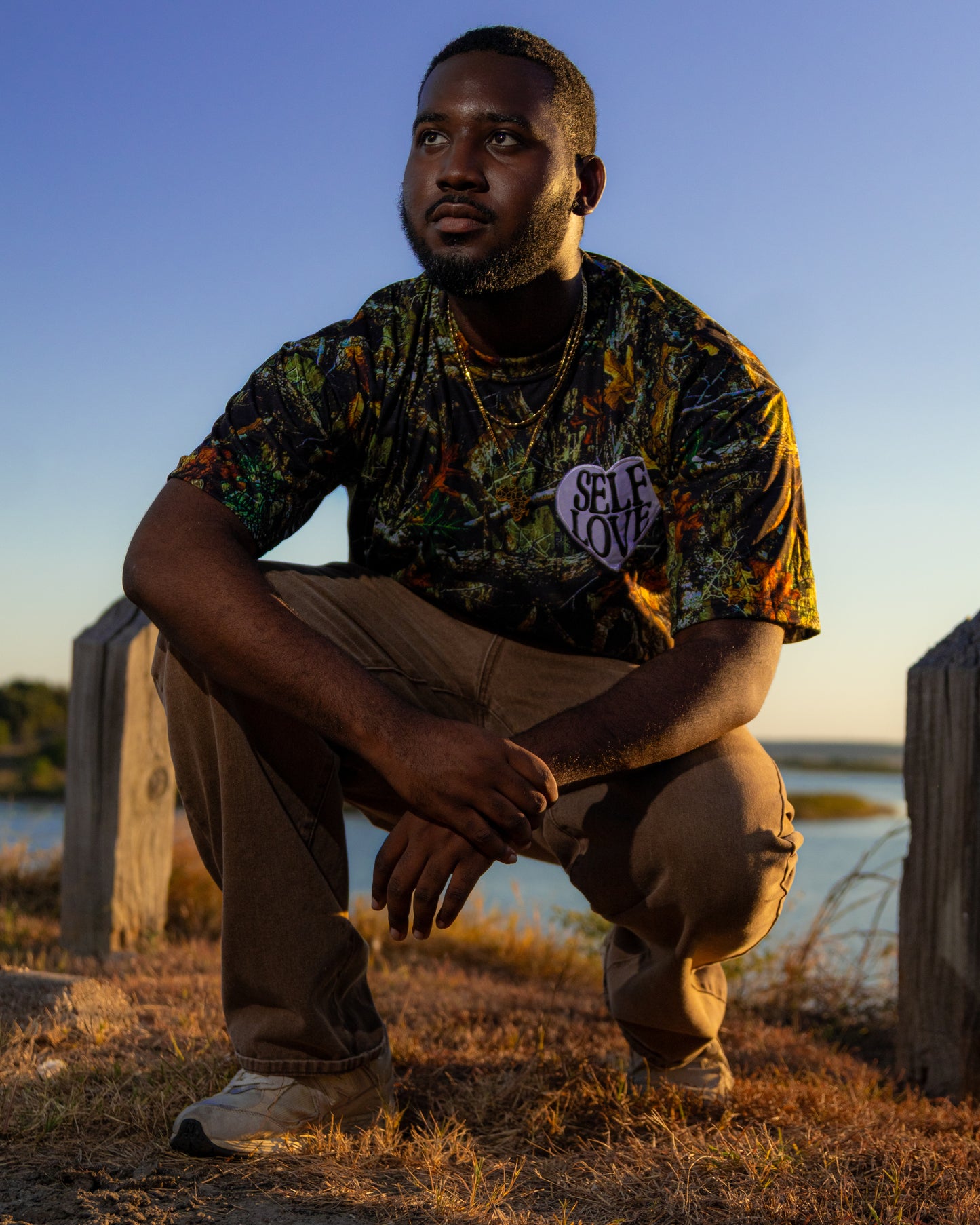 PEGSTYLES TALK WITH GOD | SELF LOVE CAMO Tee