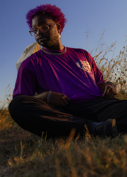PEGSTYLES Talk With God | Purple Self Love Tee