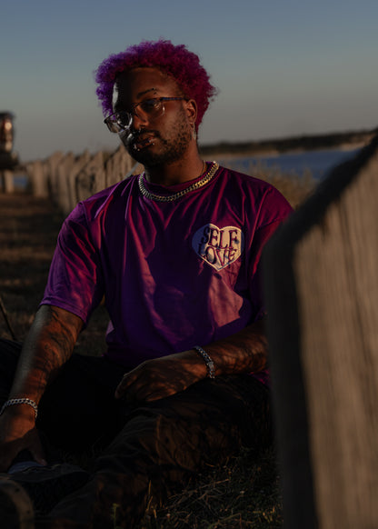 PEGSTYLES Talk With God | Purple Self Love Tee