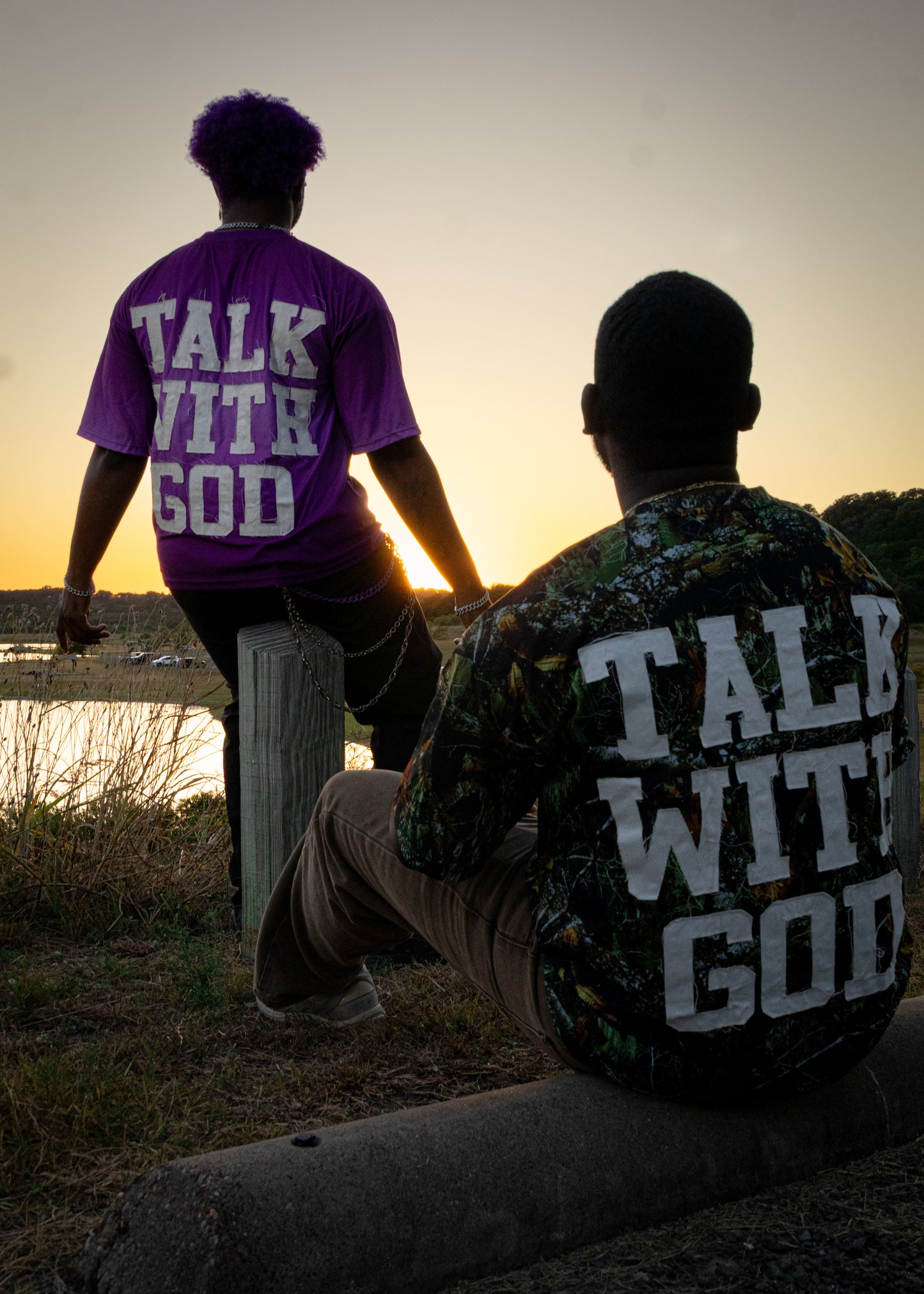 PEGSTYLES Talk With God | Purple Self Love Tee