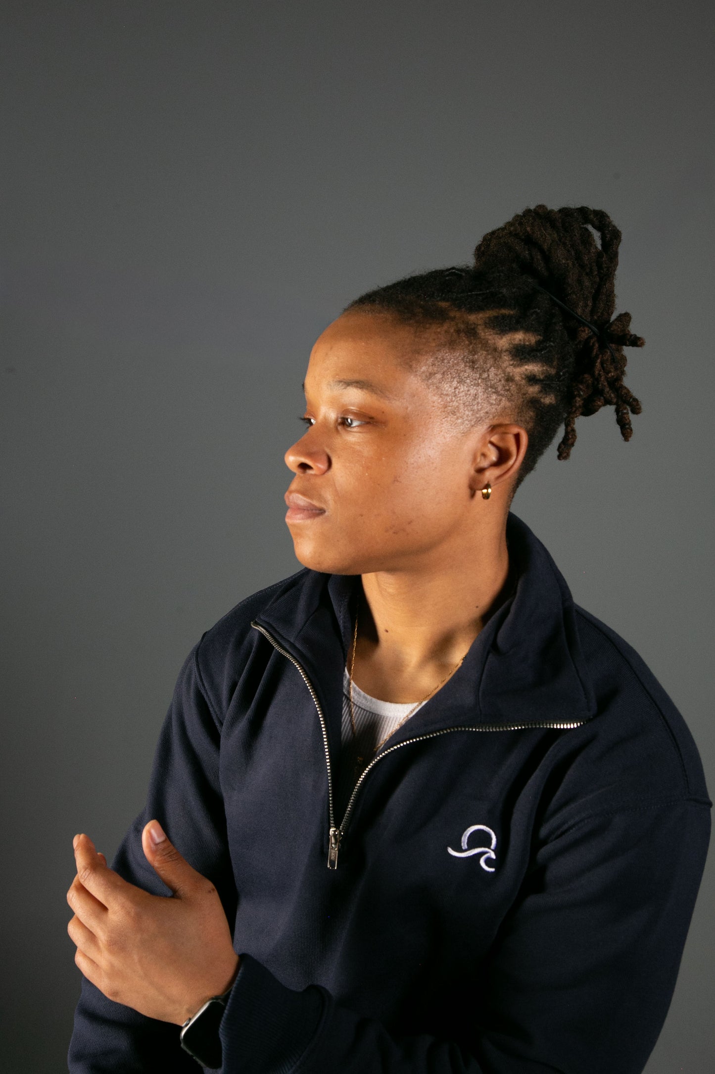 NAMI SOULS QUARTER ZIP Navy Blue