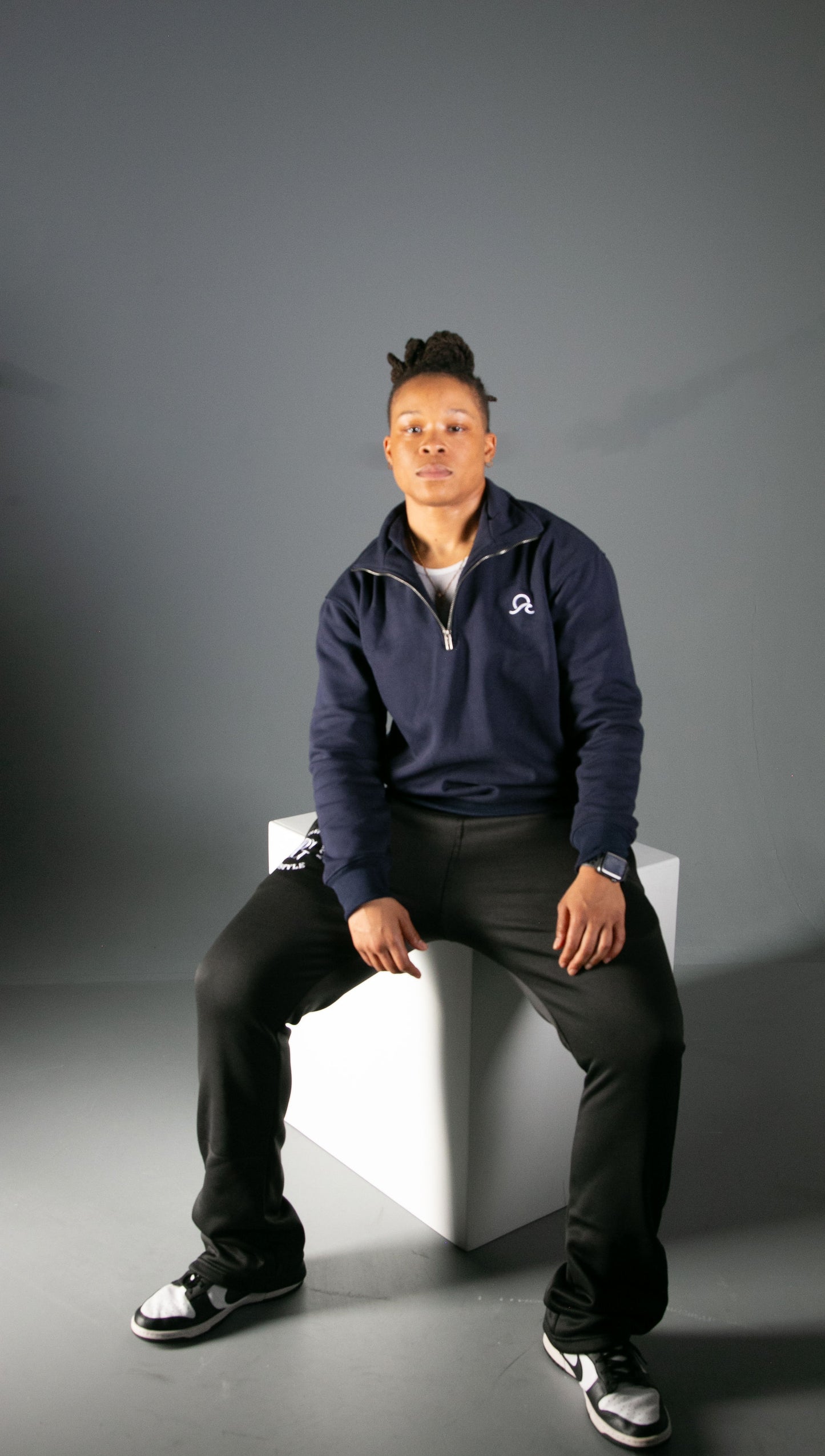 NAMI SOULS QUARTER ZIP Navy Blue